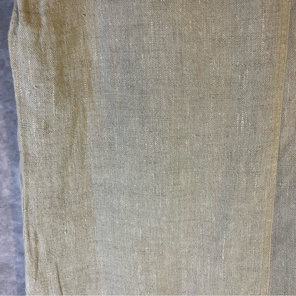Sunbelt Beige Linen Shift Dress Summery Rustic Minimalist Medium Pockets - Picture 6 of 15